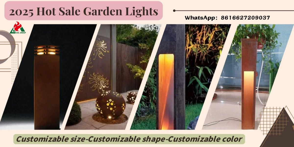 Corten Steel Bollard Light