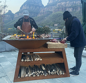 Corten Steel BBQ Grill