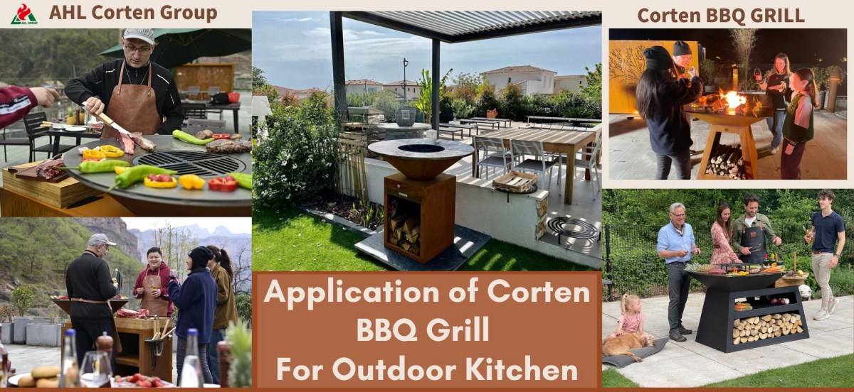 Corten-BBQ-Grill-for-Outdoor-Kitchen