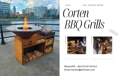 Hot Sale Outdoor Corten BBQ Grill