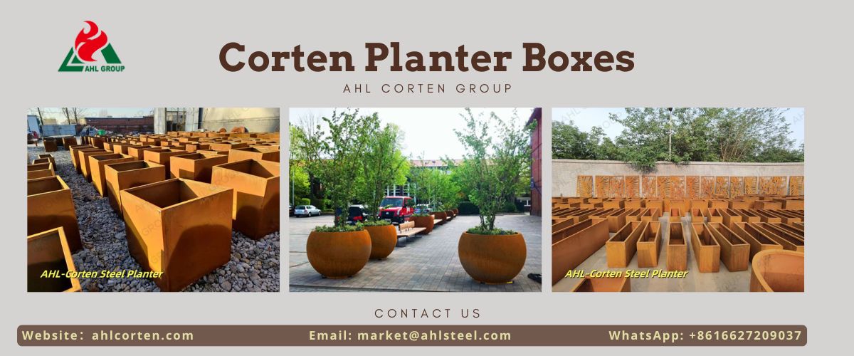 corten planter boxes