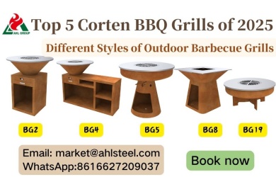 Different types of weathering steel barbecue grills