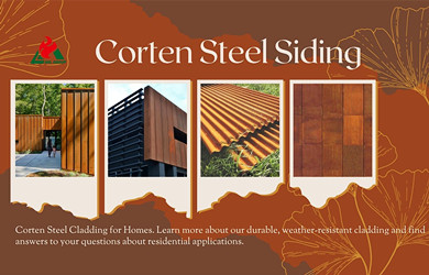 corten landscape cladding