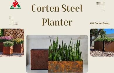 corten steel planter