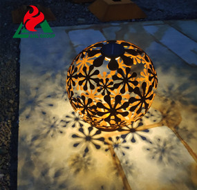 square corten steel fire ball for sale