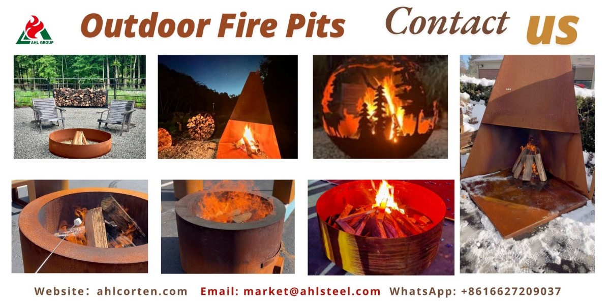 corten fire pit