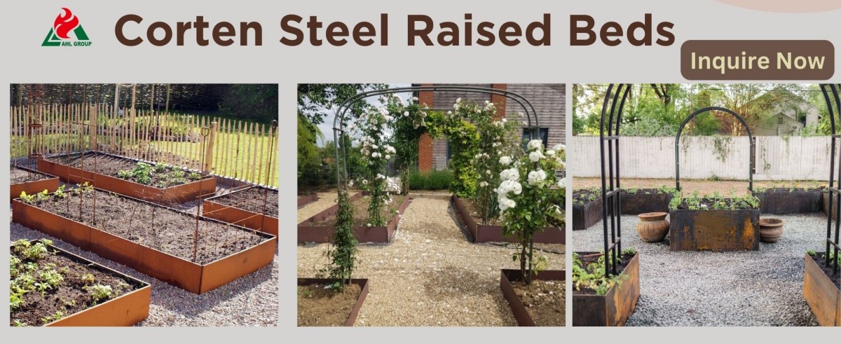 Corten Steel Raised Beds