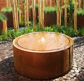 Corten Steel Round Water Table For Sale