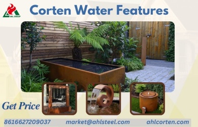 corten water features 