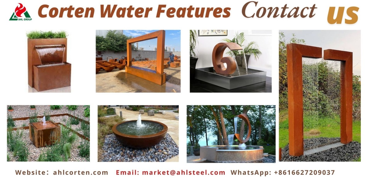 corten water features