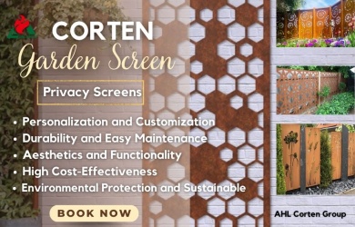 corten steel privacy screens