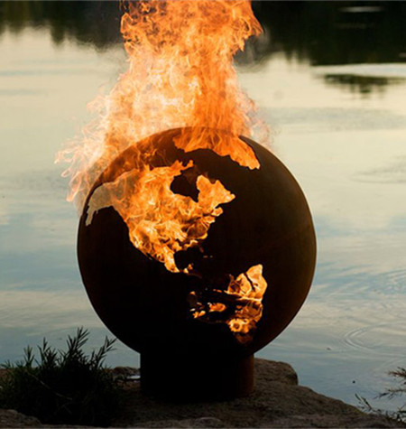 metal ball fire pit fire bowls