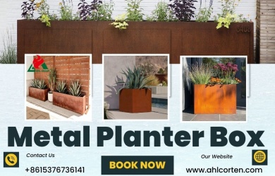 corten steel planter