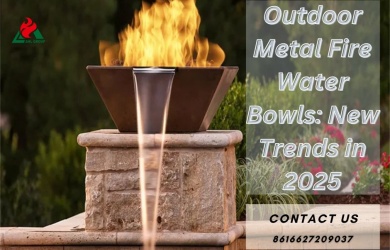  Metal Fire Water Bowls