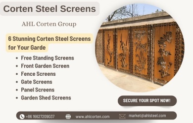 corten steel privacy screens