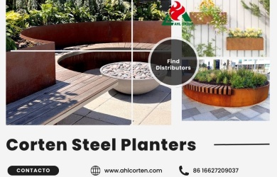 corten steel planter