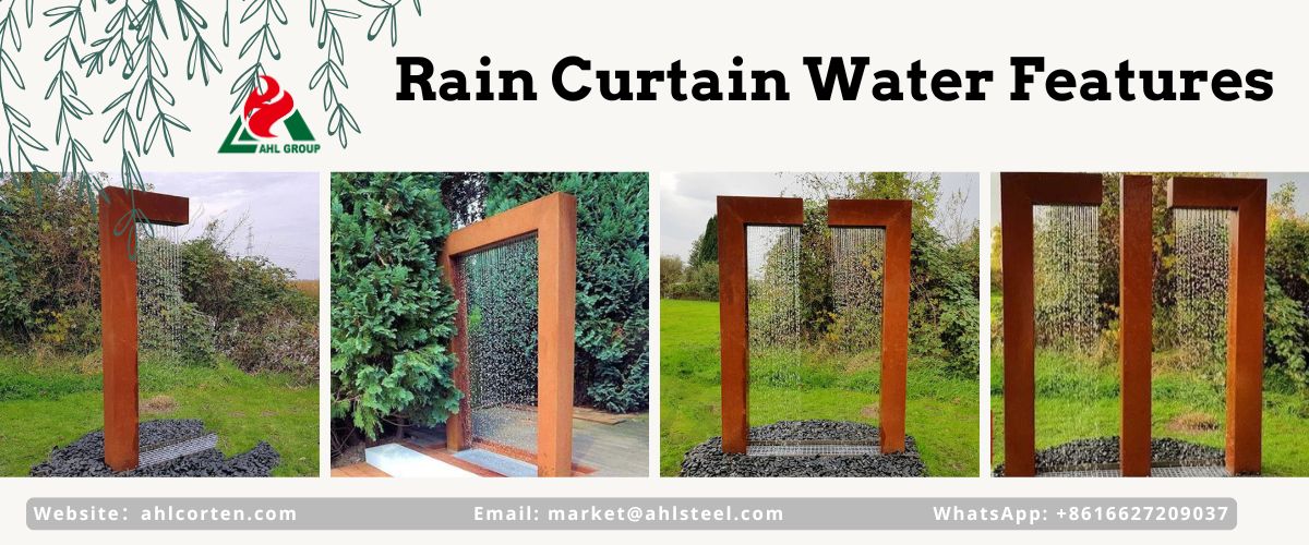 rain curtain water features