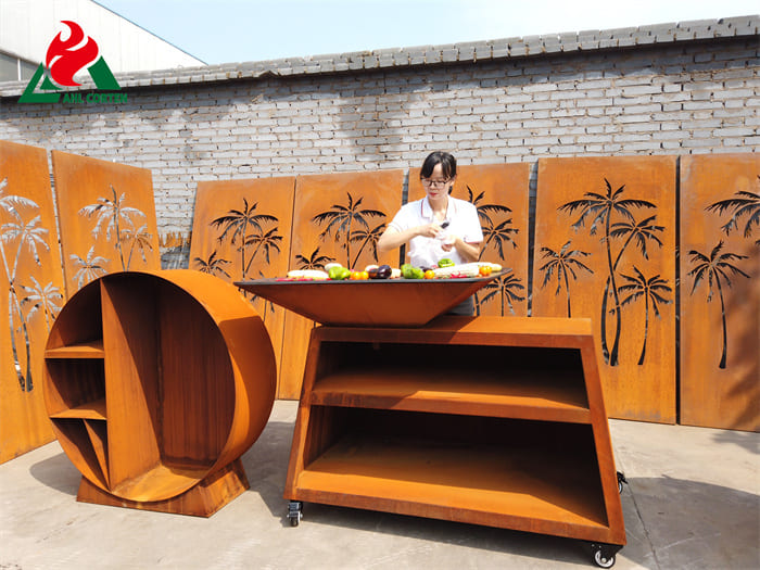 Fashionable corten bbq professional supplier