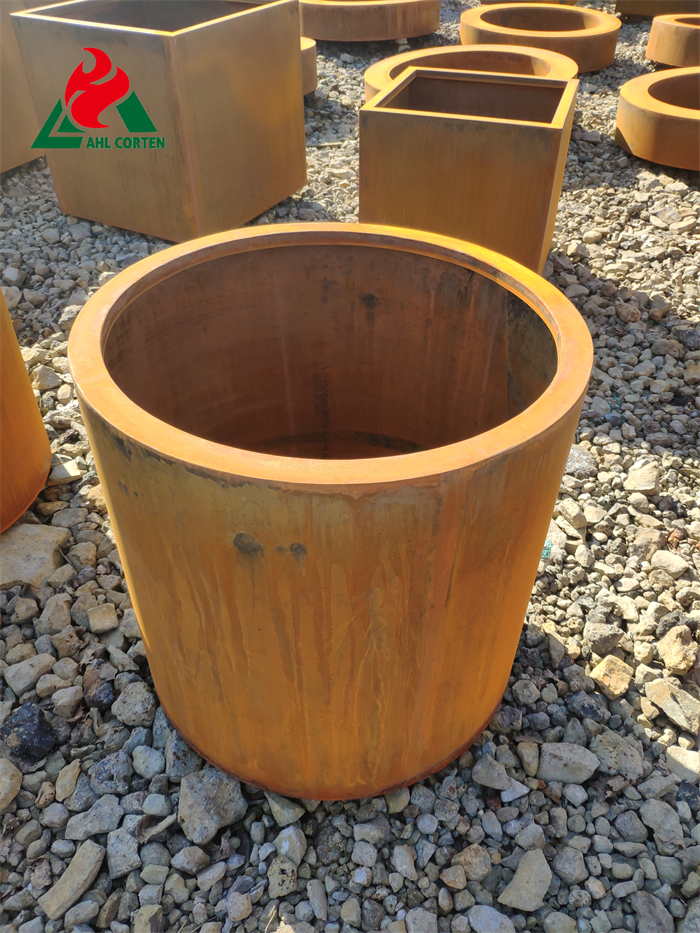 Overlength Use Period of Corten Steel Flower Pot