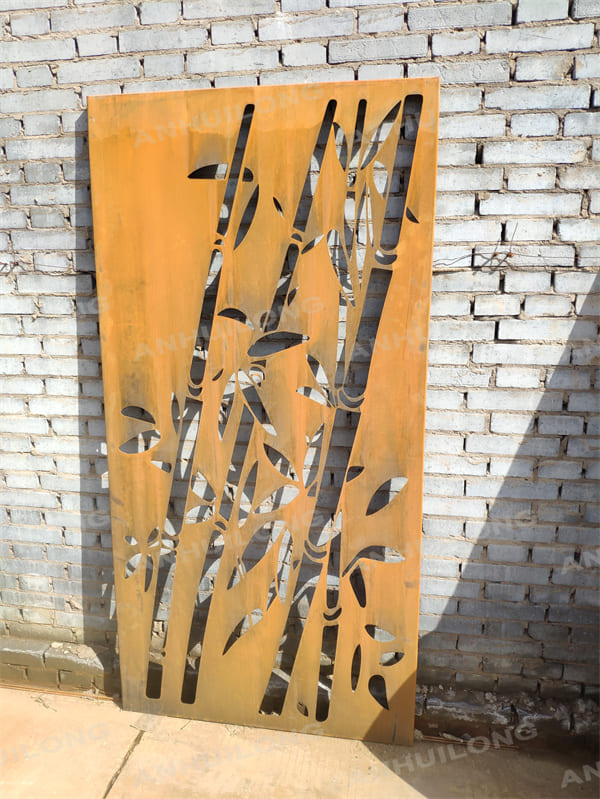 Ahl Corten Laser Cut Corten Steel Garden Screen Panels For Garden Design Ahl Corten Steel 2938