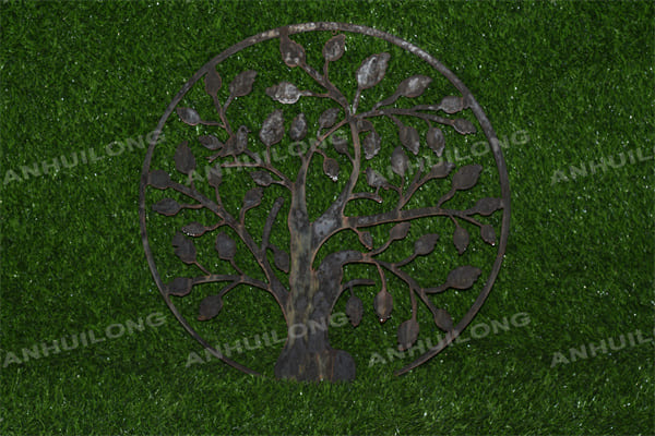 Rustic style  Decorative  Nature Style Rust Tree Wall Decor rustic garden ornaments For City Gardens Landscape