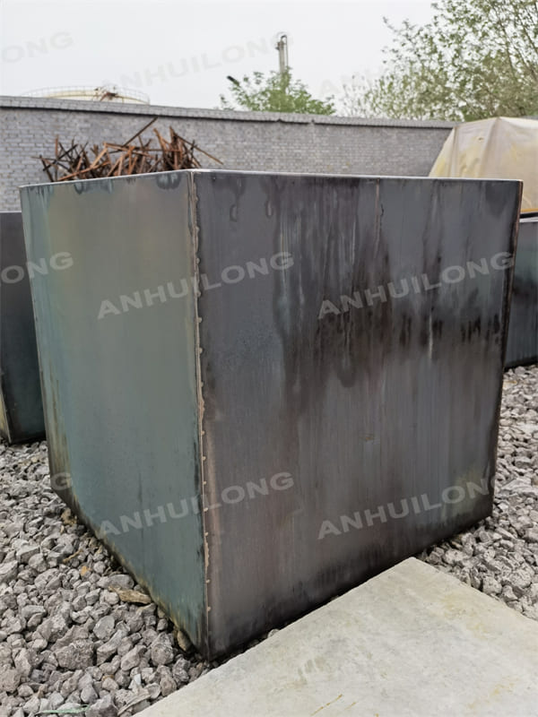 Square Corten Steel Planters Container For Garden Art