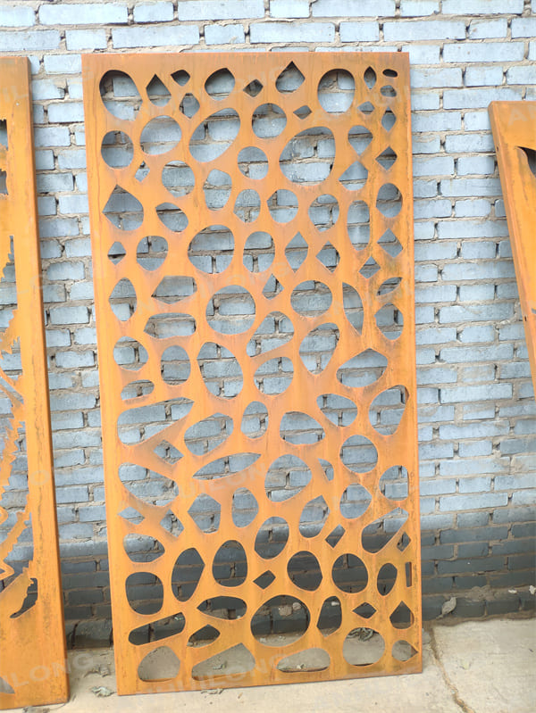 AHL  CORTEN STEEL Rustic style garden screen panels