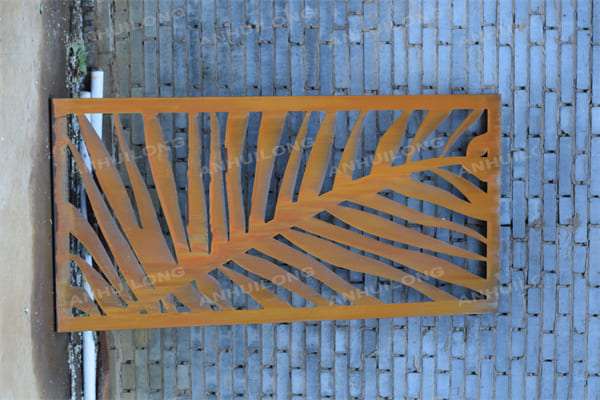 AHL corten steel  Laser cut Corten steel garden gate For Municipal Projects