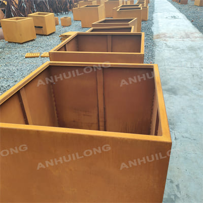 AHL outdoor special corten steel planter