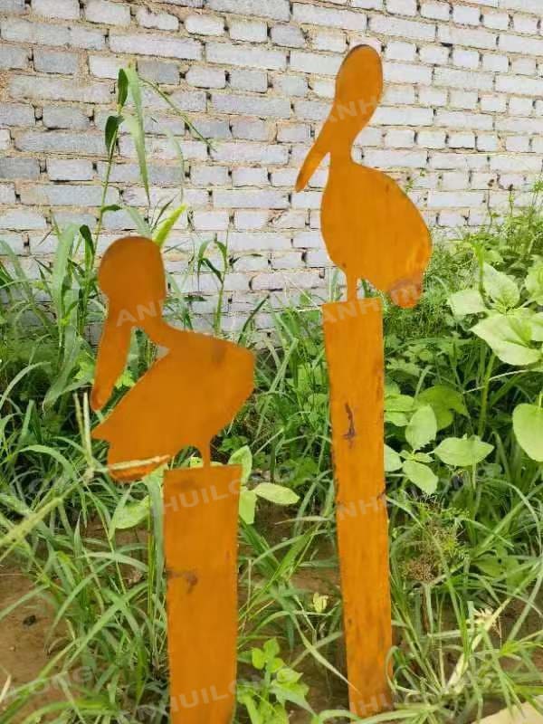 vintage style Corten steel Wall Art For Outdoor Furniture Wholesale