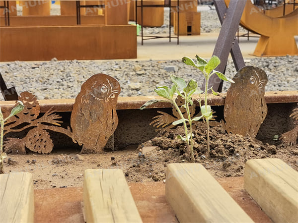 Customized Corten steel Wall Art For Garden Art Design--AHL Corten Steel