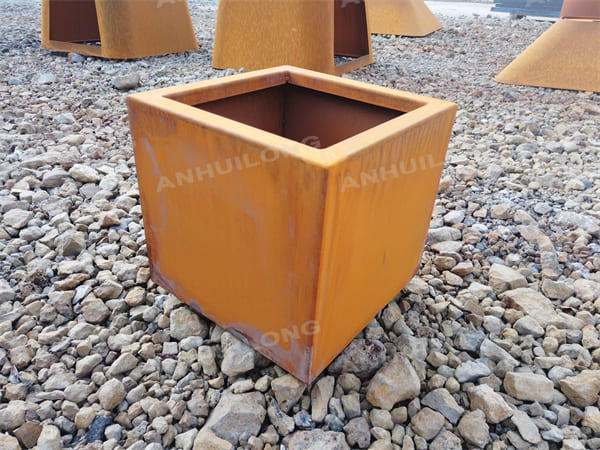 Unbreakable Outdoor Use Corten Steel Planter