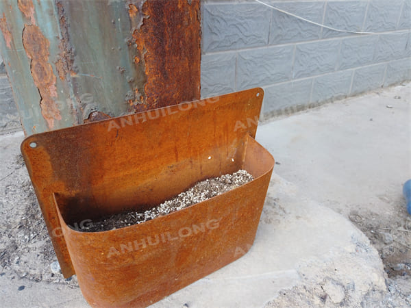 Light Weight Corten Steel Hanging Flower Pot