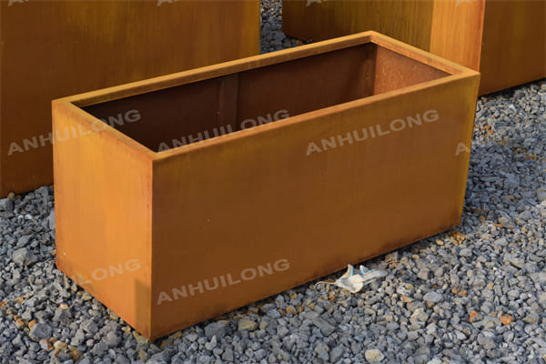 Outdoor Raised Garden Corten Steel Planters Round