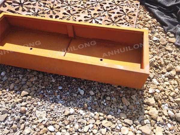 No Paint Natural Style Corten Steel Planter