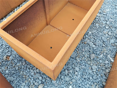 The super stylish AHL Corten Trough Planter