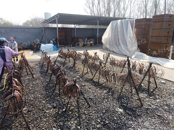 Hand Cut Corten Steel Pendant Wholesale