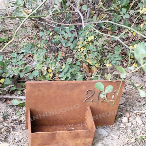 Corten Steel Planter For The Final Color