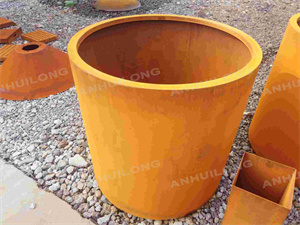 FREE STANDING OUTDOOR HEAVY DUTY CORTEN STEEL PLANTERS