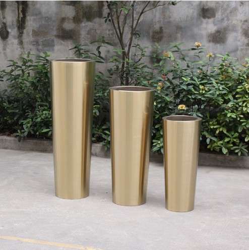 metal art planters outdoor garden decoration corten steel planters