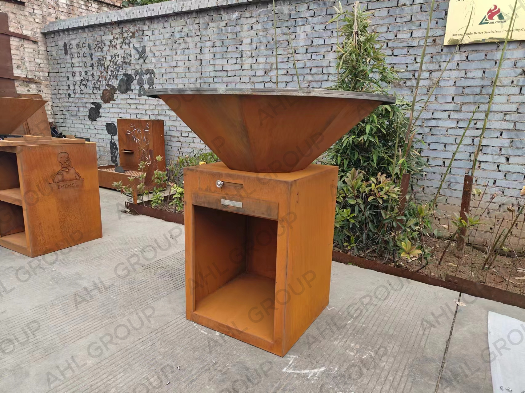 Heavy Duty Corten BBQ Grills Cooking Equipment Barbeque Lovers