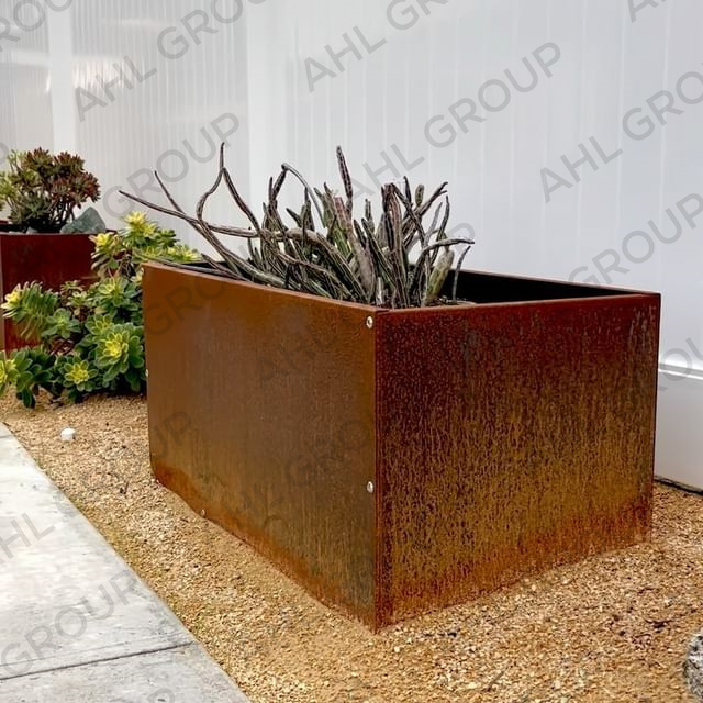 Garden Planter Pot in Corten For Sale-AHL Corten Group