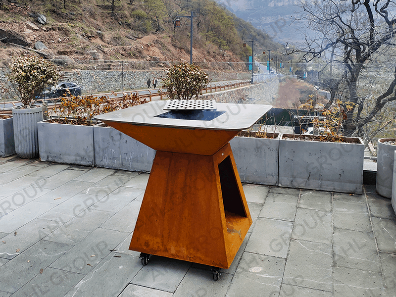 Corten Steel Barbecue Grill For Outdoor Garden Fun Wholesale