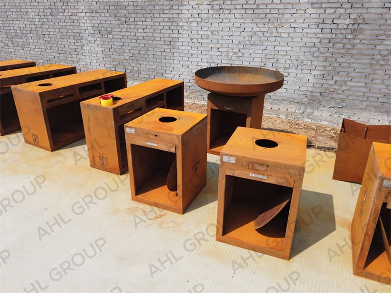 Corten BBQ Outdoor Barbecue Grill At Terrace Oem Manufacture Exporter