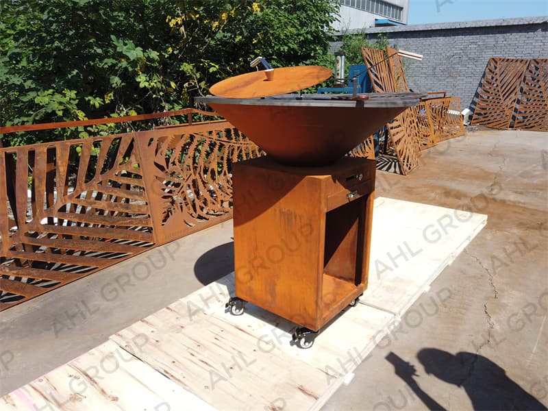 Corten Barbecue Stove At Patio Barbeque Lovers Factory