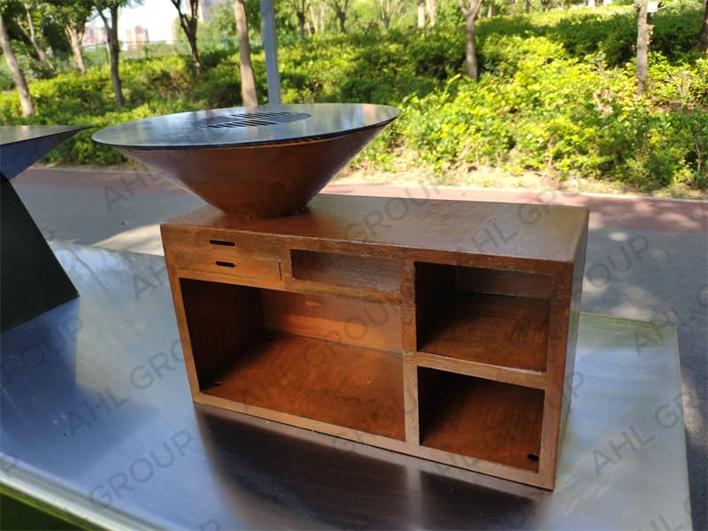 BBQ Grills Corten For Cooking Outside Kitchen Set Burner Ring Factory