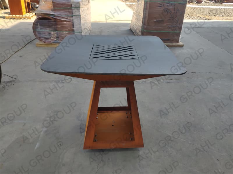 Corten BBQ Grills For Garden Patio With Ash Drawer Dealer