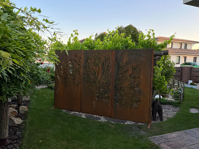 Backyard Privacy Corten Fence Design Corten Fence Panels Manufacturer