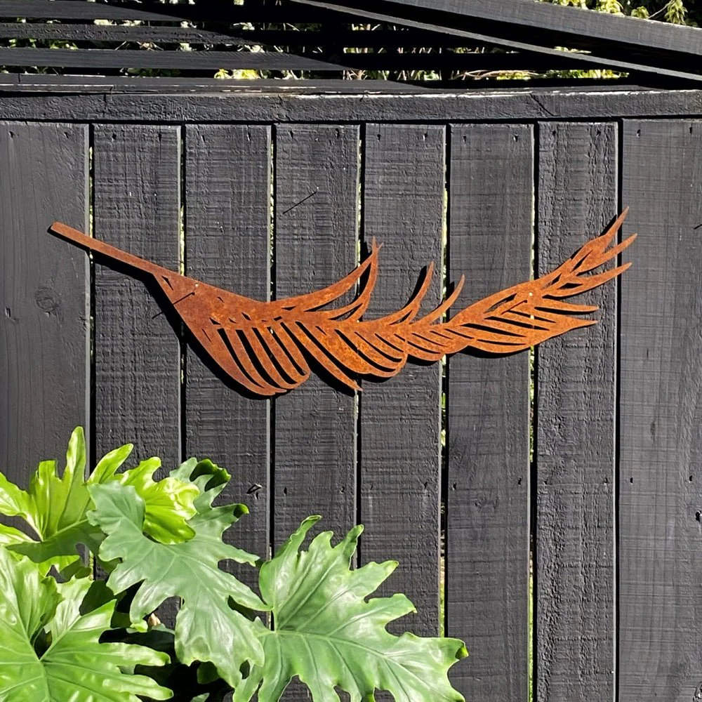 Modern rusty metal garden art for backyard design corten steel wall art Wholesale