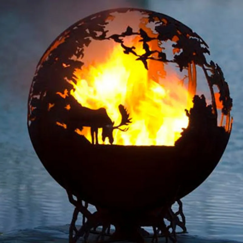 100 custom design corten steel art fireball for outdoor landscape corten fireball manufacturer